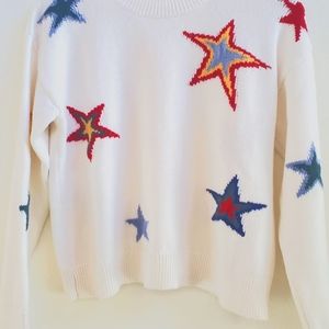 Rails cotton/cashmere star sweater XS
